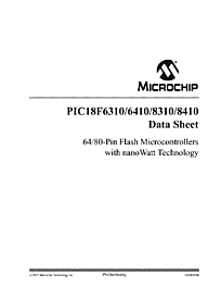 DataSheet PIC18F8410 pdf